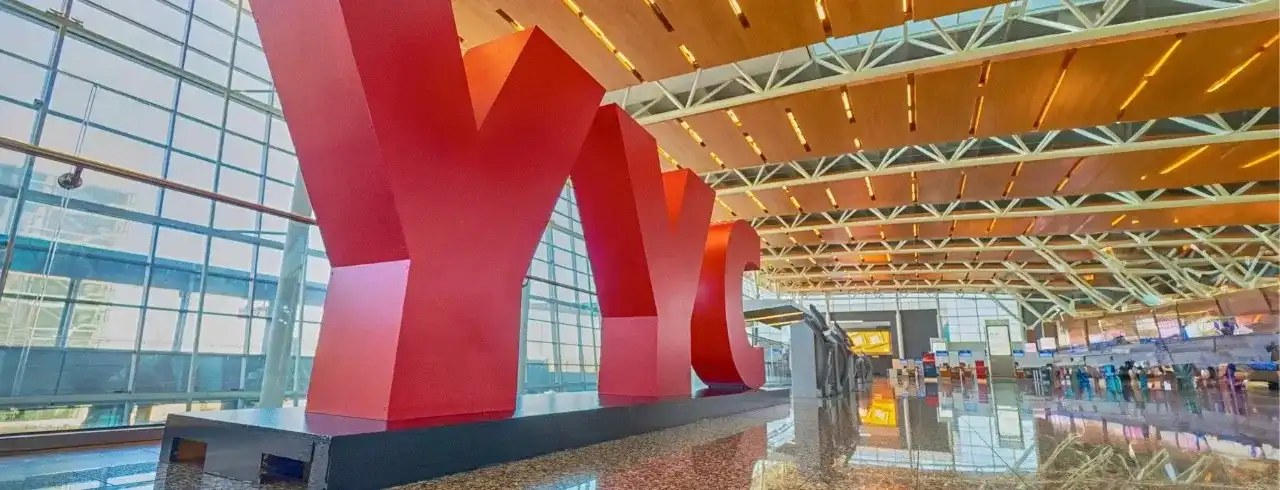 YYC Calgary International Airport sign