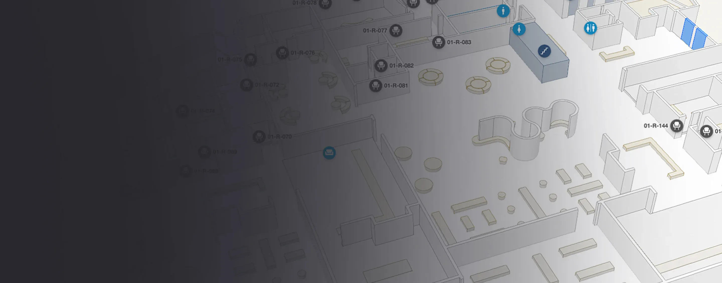 Faded mappedin map