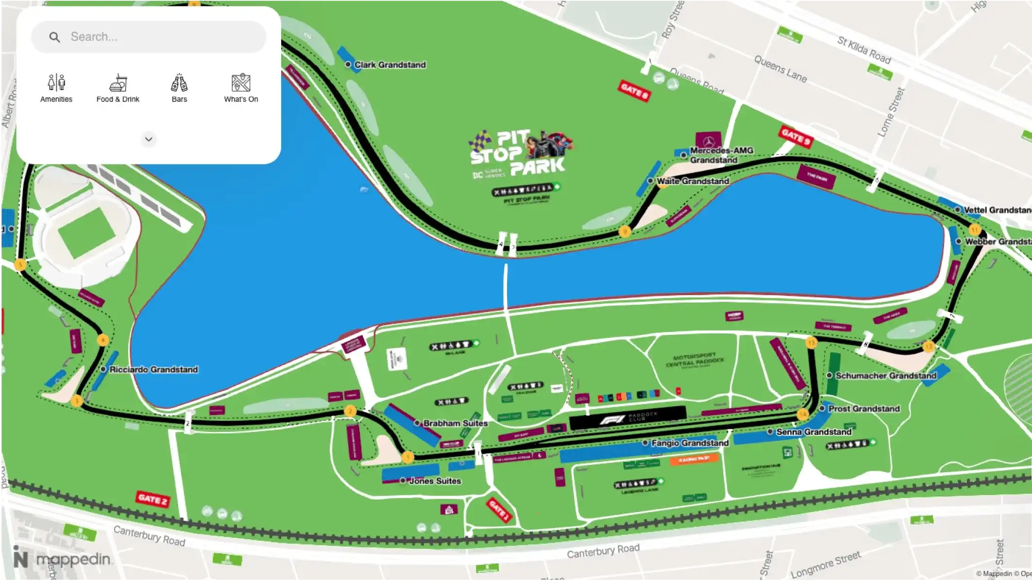 Australian F1 map track overview