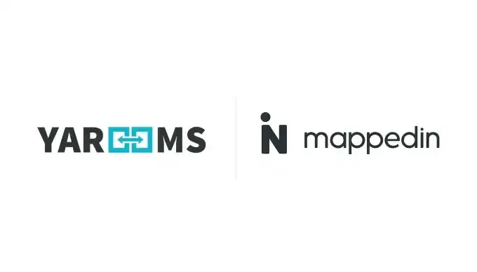 Yarooms and Mappedin logos