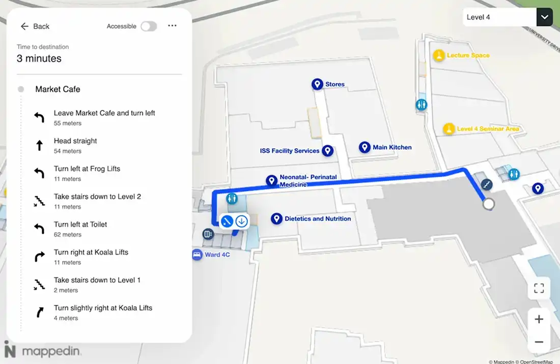 Accessibility map example