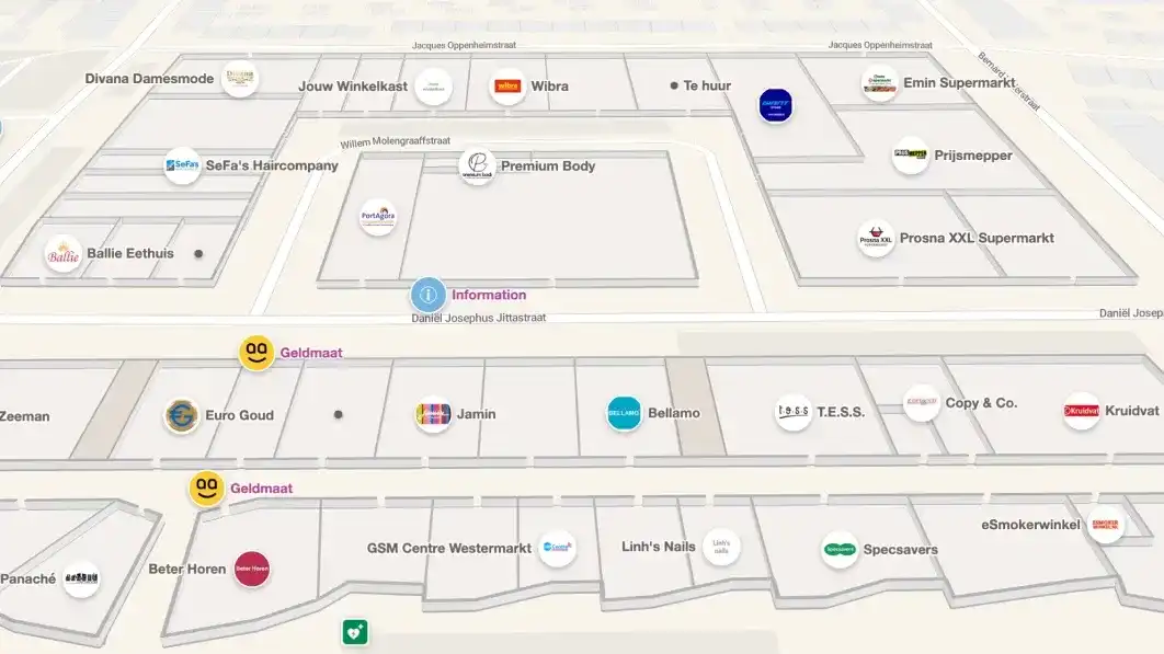 Westermarkt map