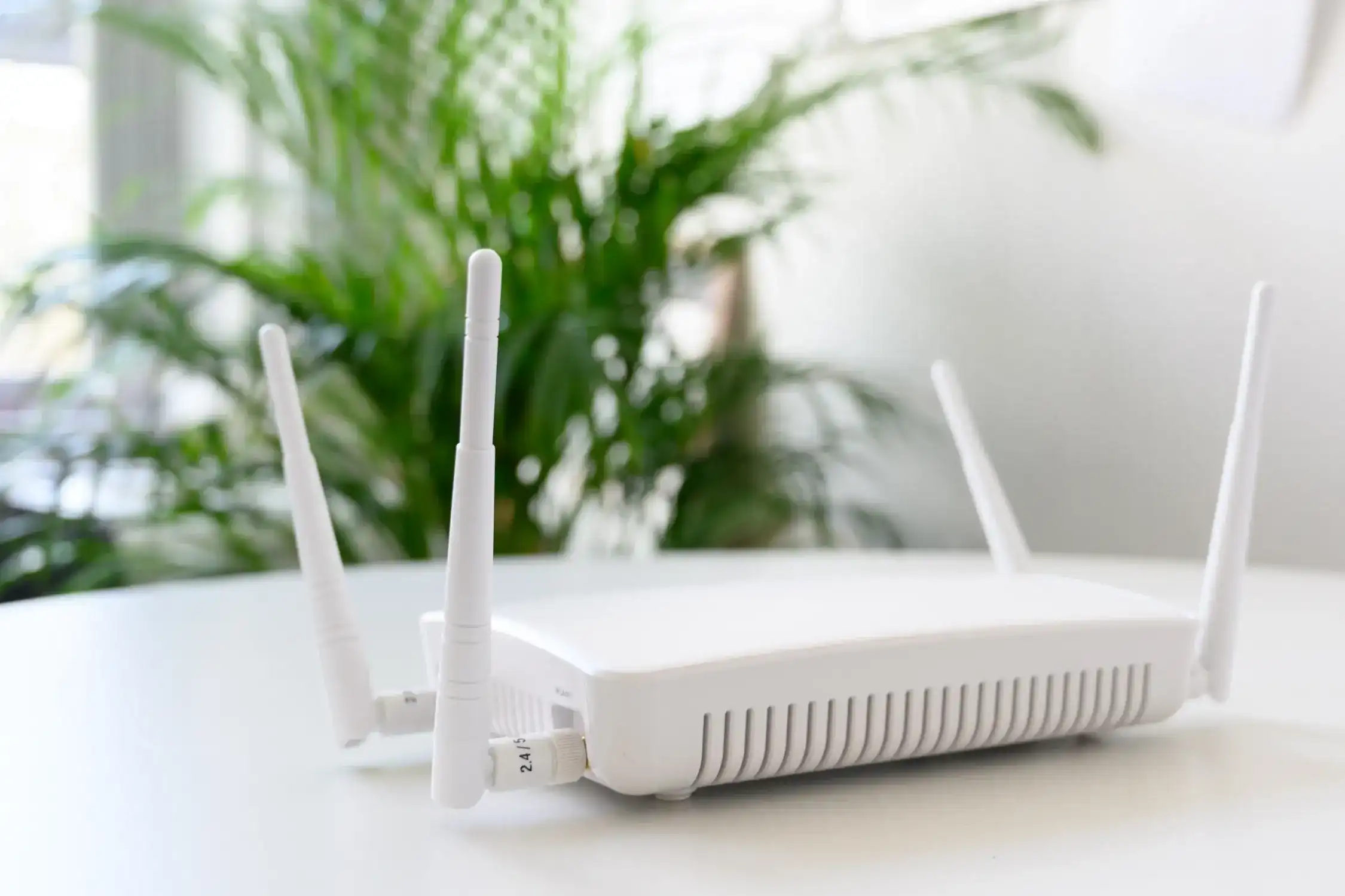 WiFi router on a table