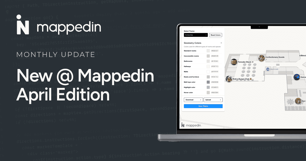 Mappedin monthly update April