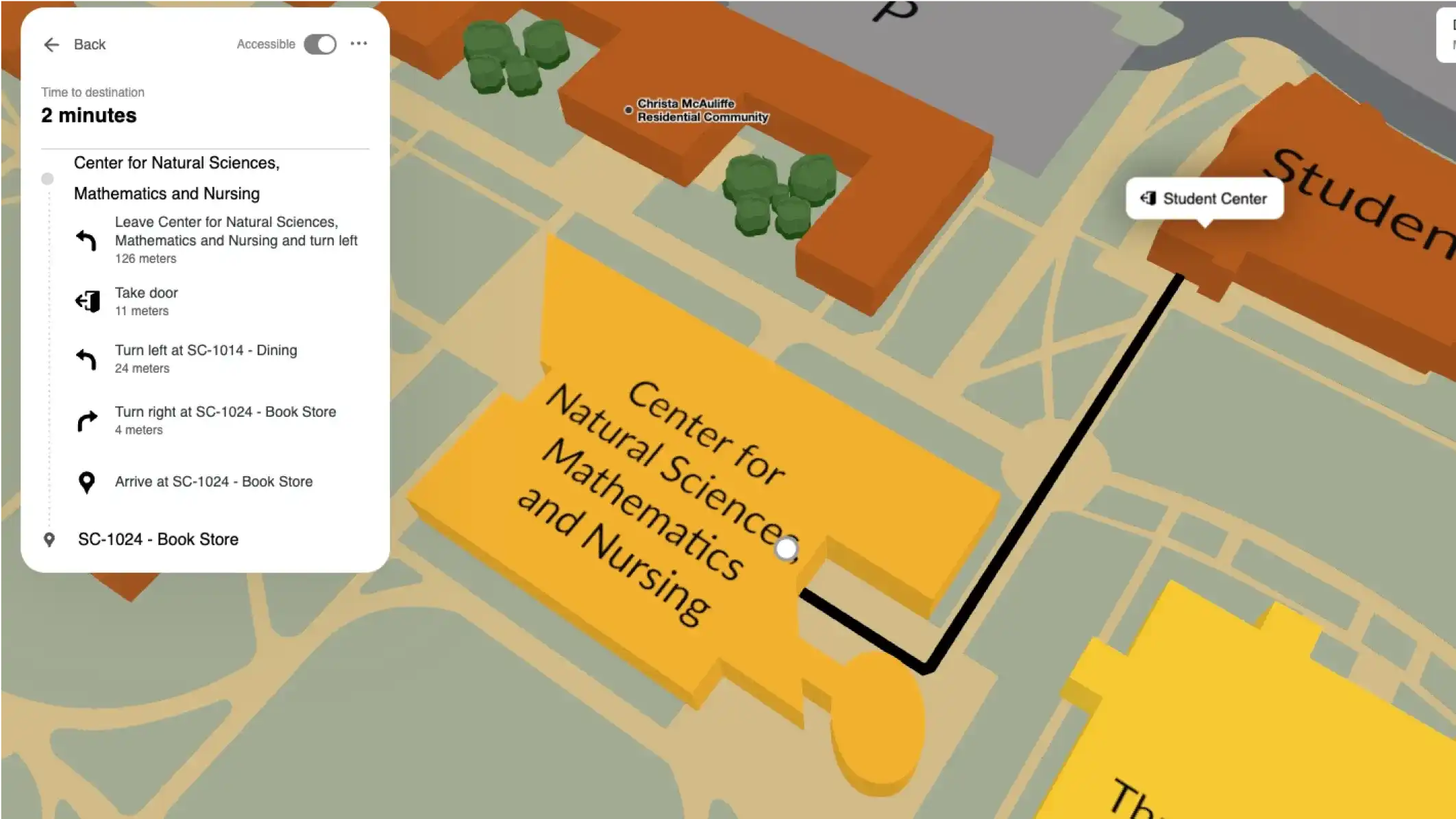 Bowie State University map directions