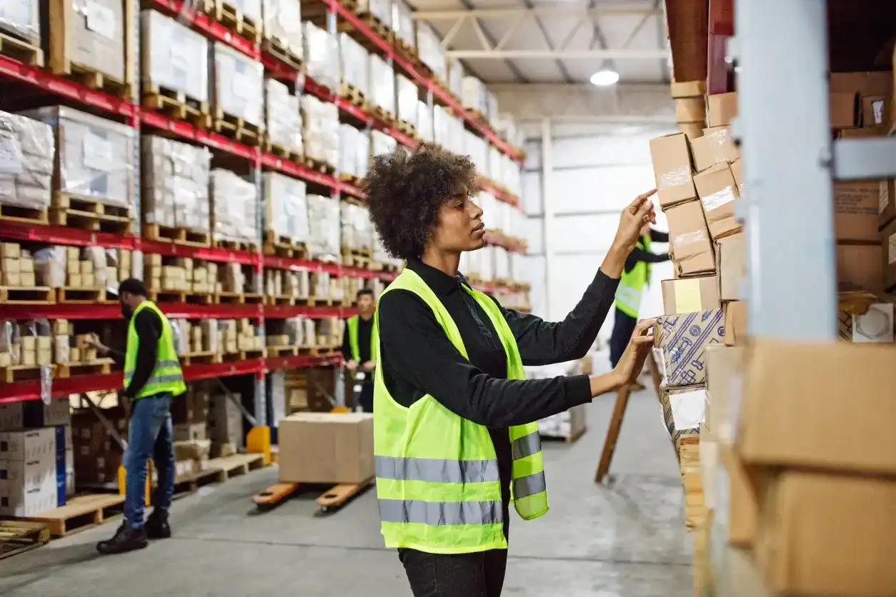 Warehouse staff picking orders